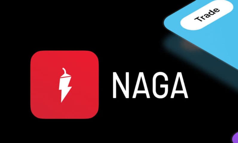 Naga logo on black background