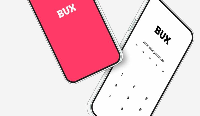 bux trading app screenshot