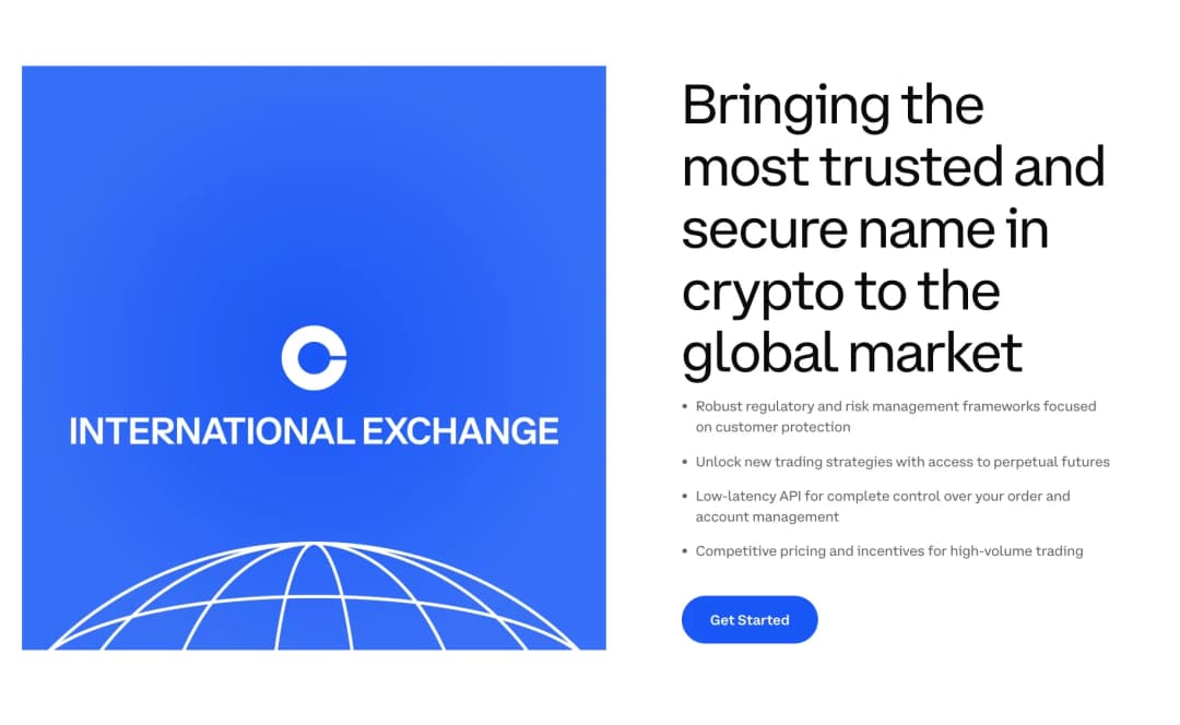 Coinbase international exchange