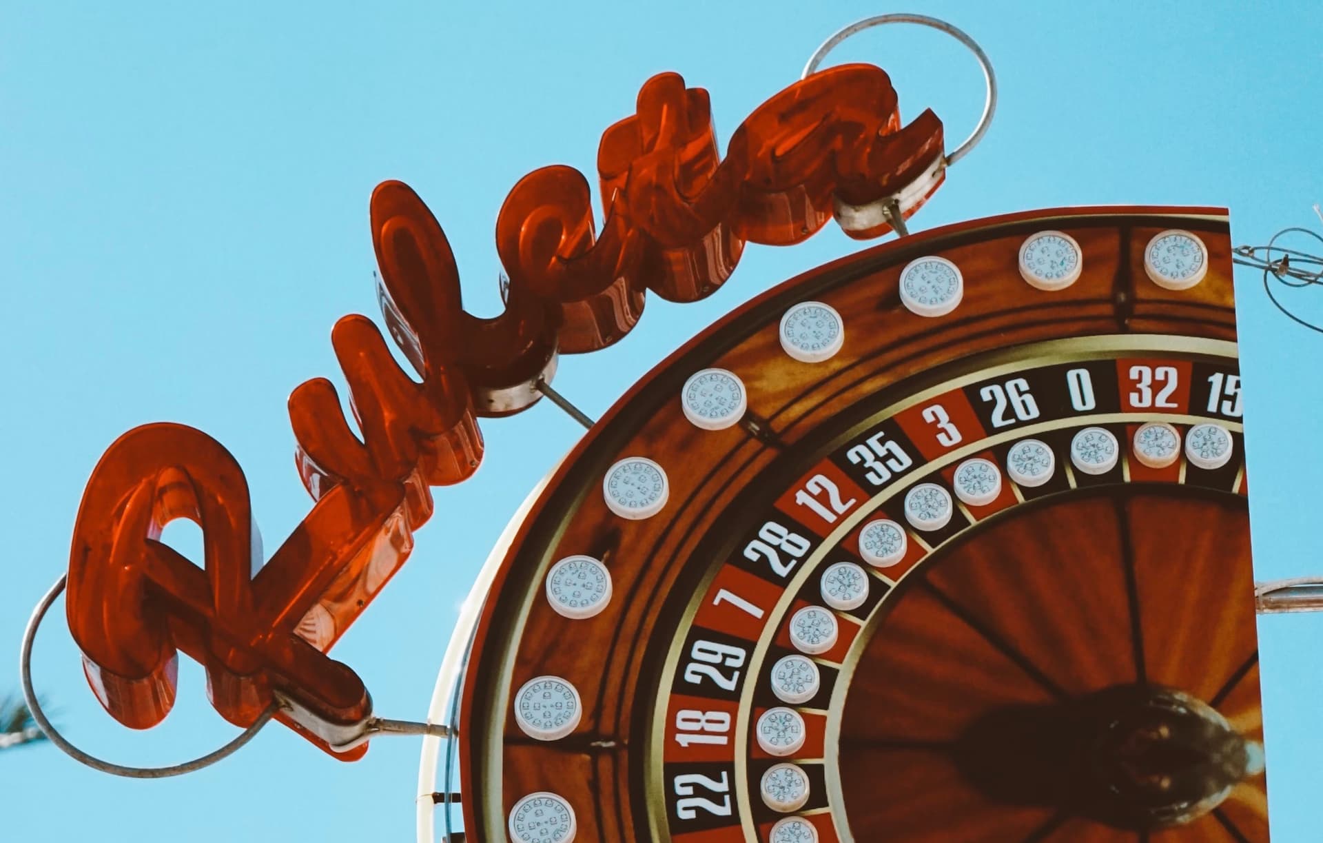 roulette wheel building display