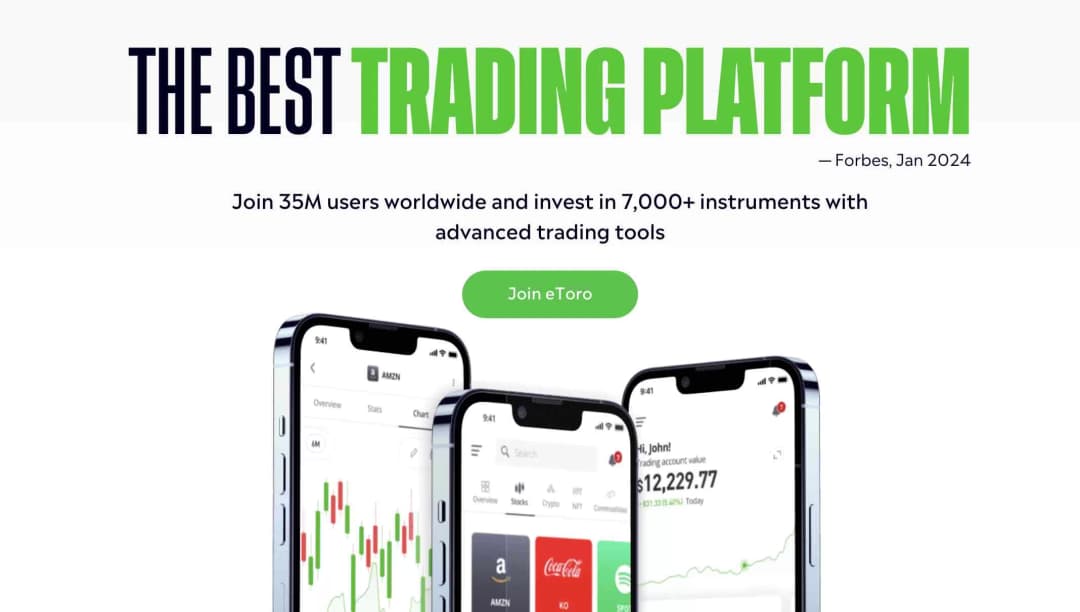 etoro homepage screenshot