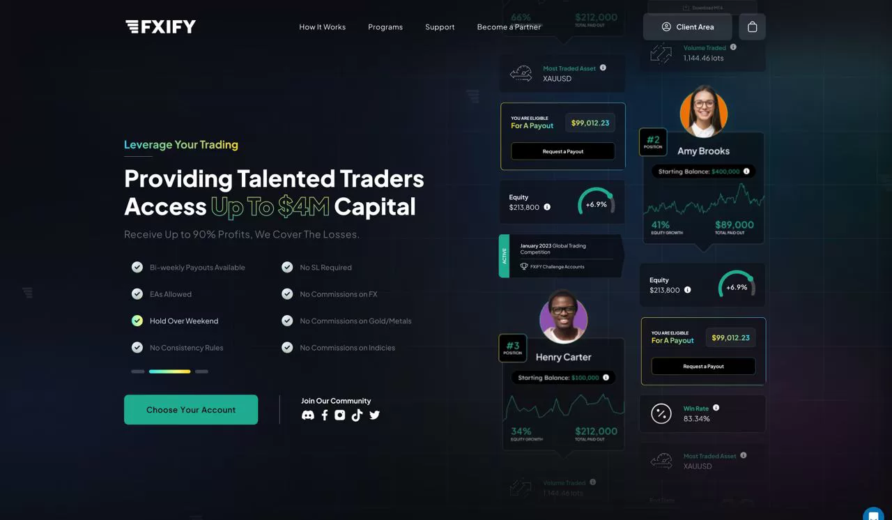 FXIFY Homepage