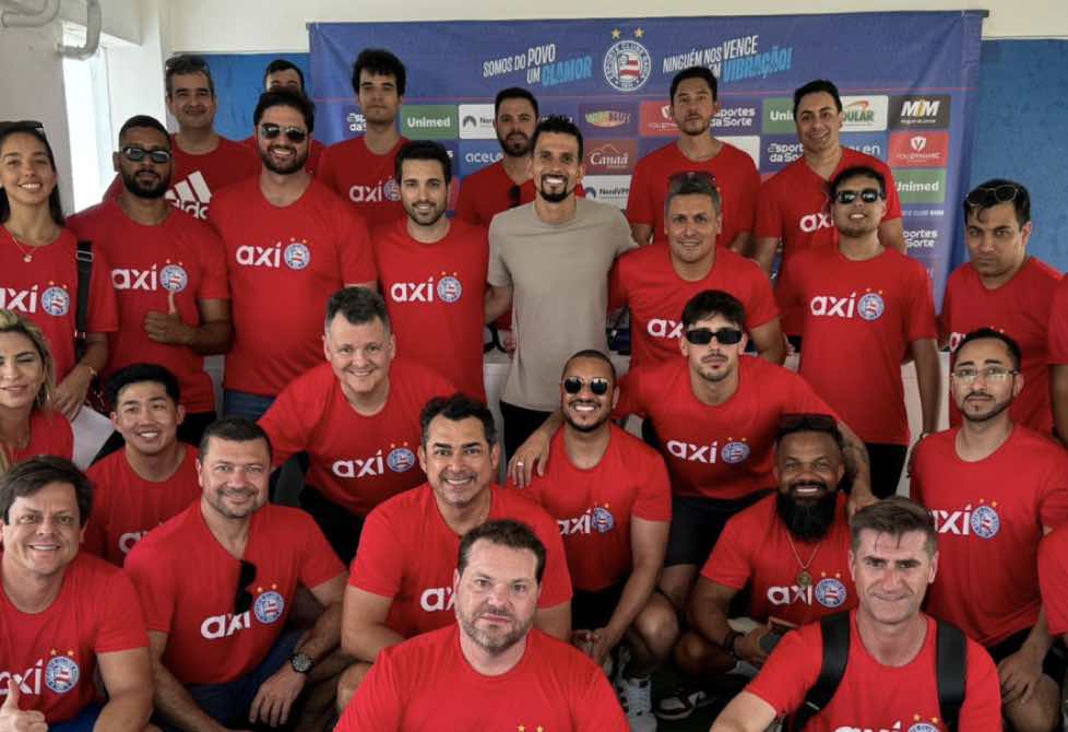Axi branding at Bahia football match
