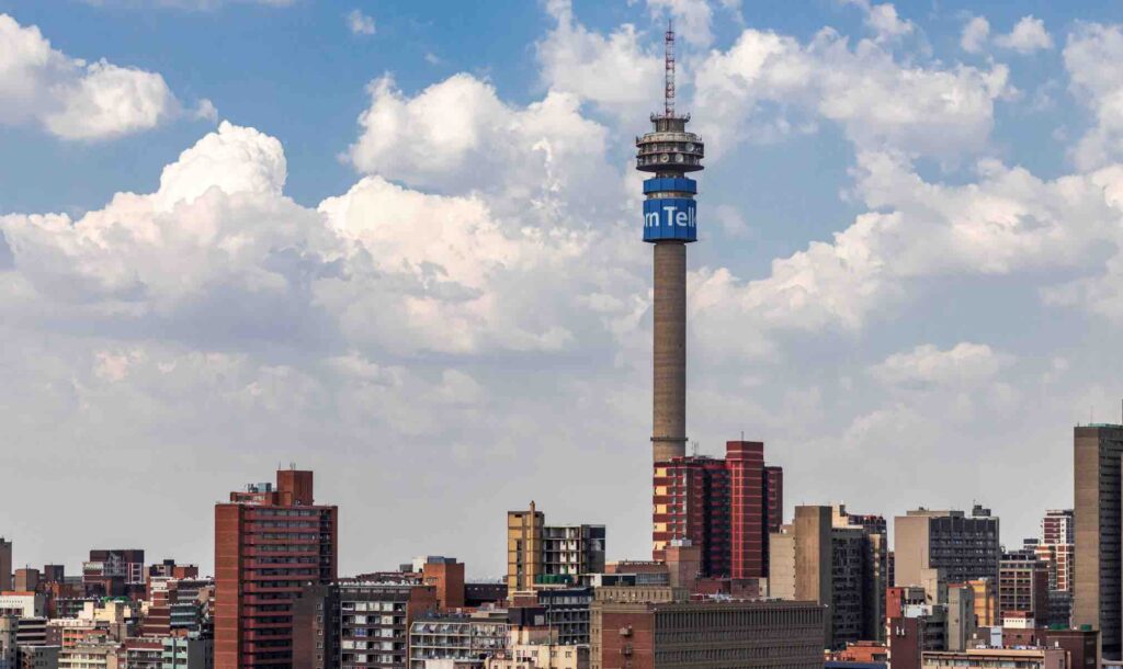 skyline of Johannesburg