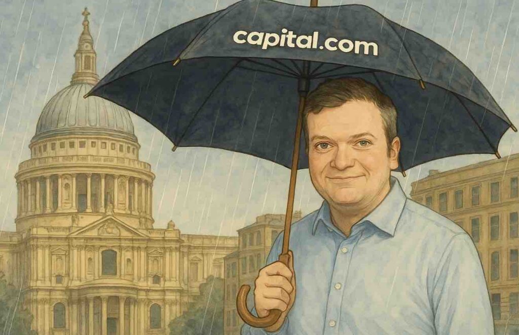 Cartoon of capital.com ceo rupert osborne