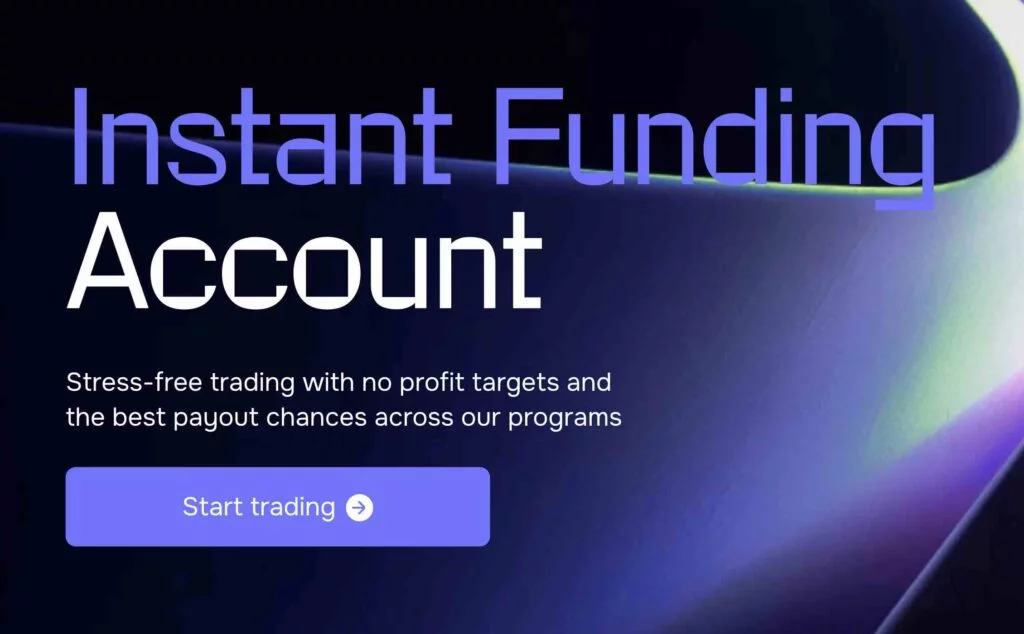 Instantfunding prop homepage