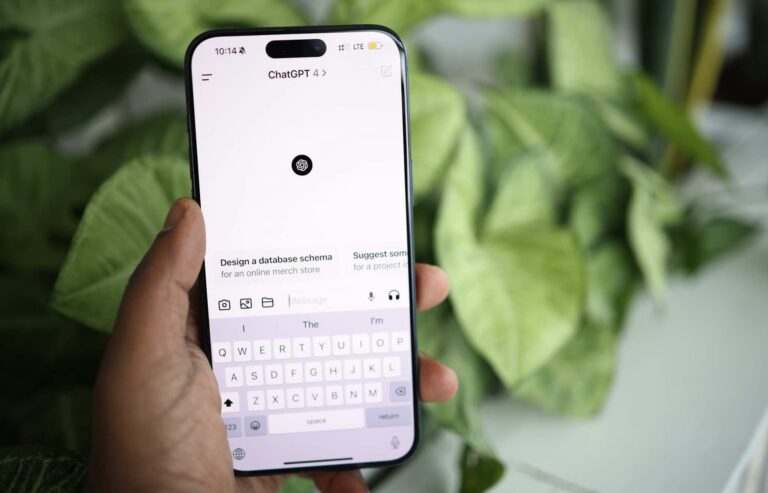 ChatGPT on phone