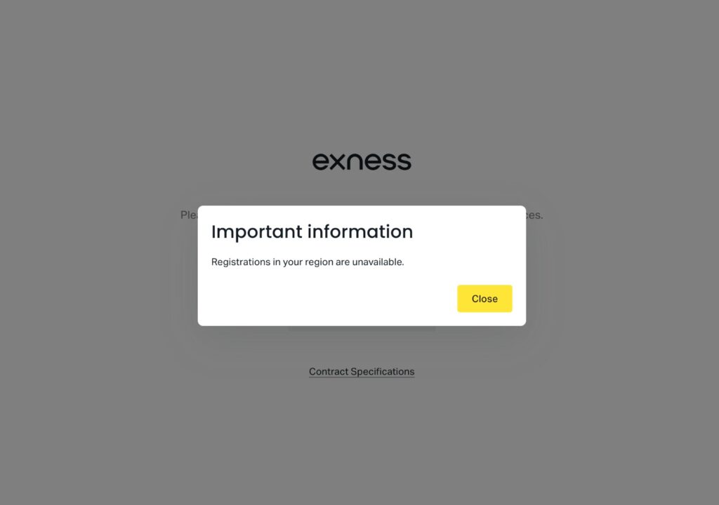 Exness India homepage