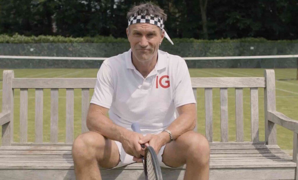 Pat Cash in IG Group advert