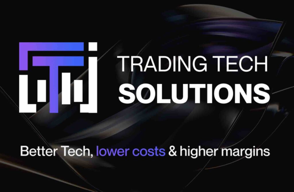 Trade Tech Solutions branding on black background