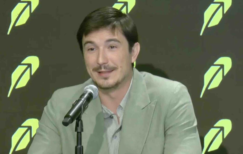 Vlad Tenev speaking at Robinhood Q2 earnings event