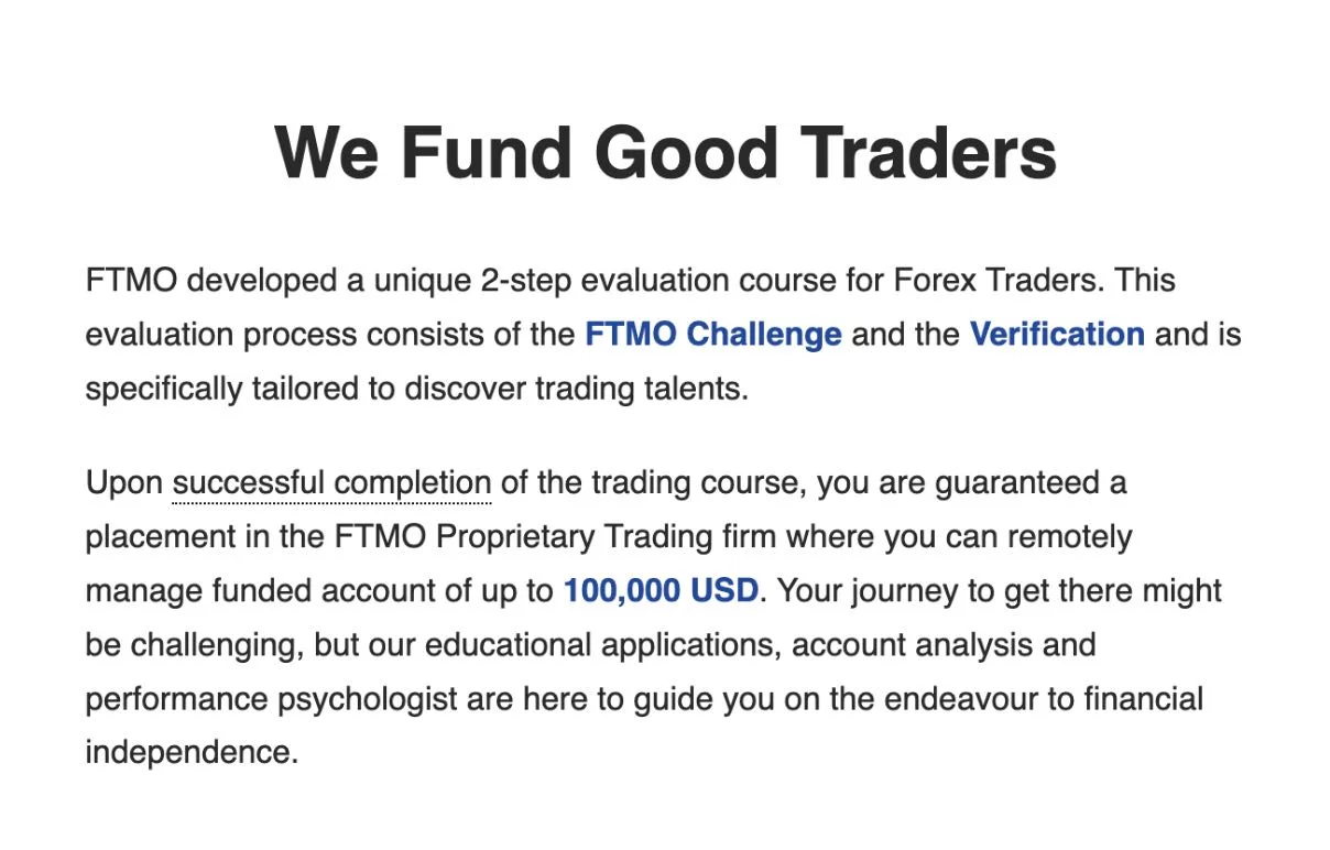 FTMO 2020 Homepage