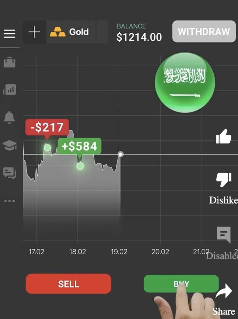 IQ Option Saudi Advert
