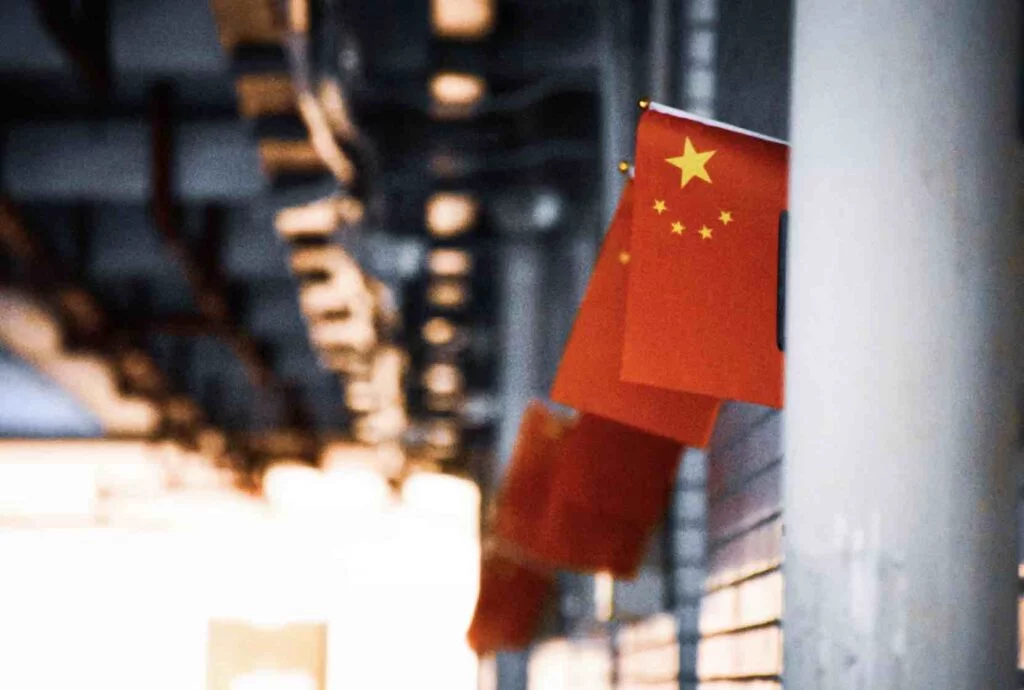 China flags